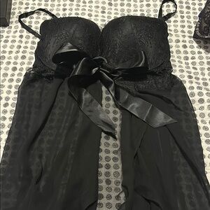 Elegant Black Lace Lingerie Set